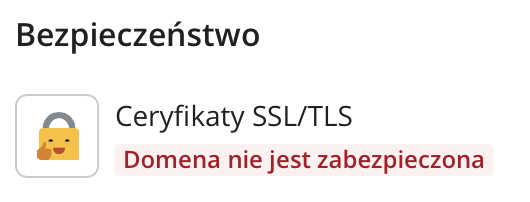 Certyfikaty SSL/TLS